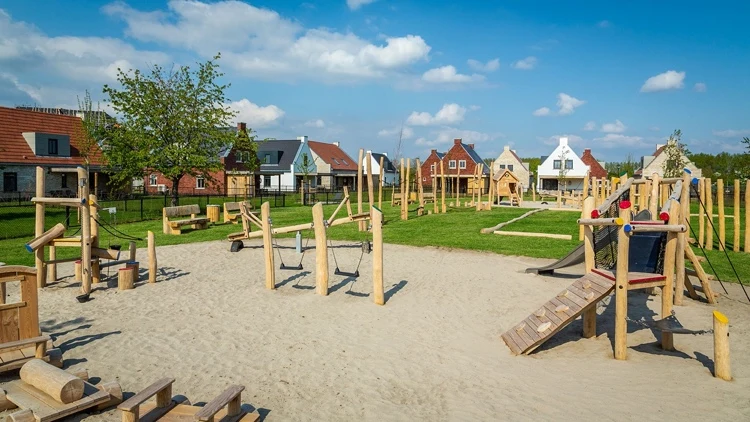 Playground for children in the Parc Maasresidence Thorn