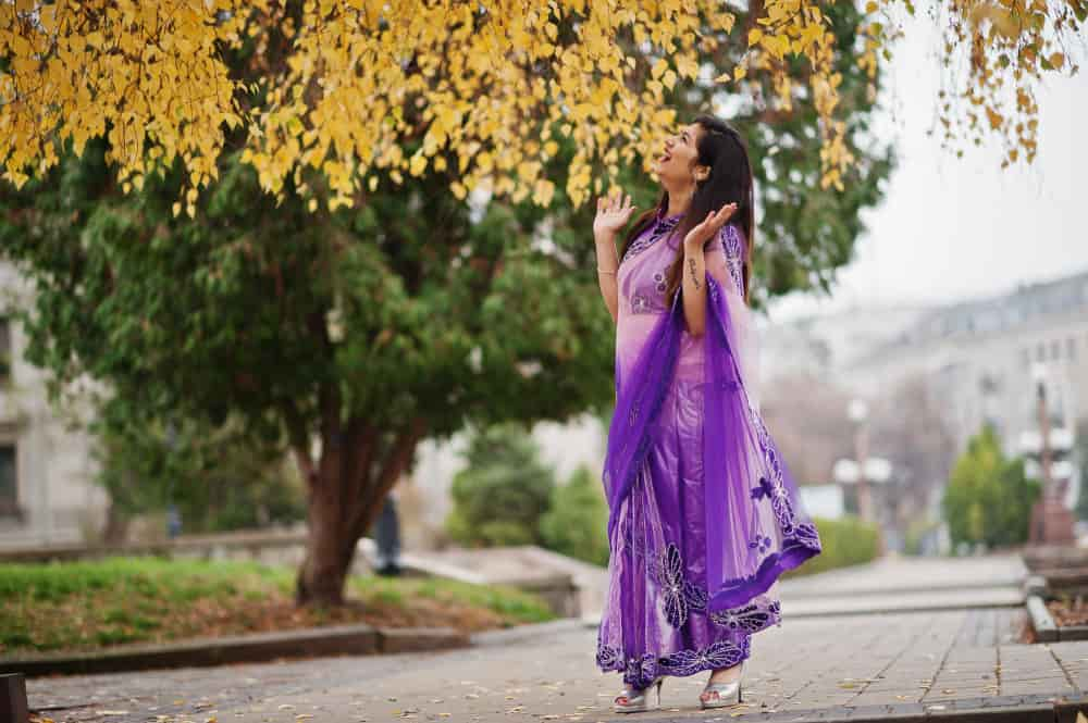 Combine bougainvillea dress with shoes