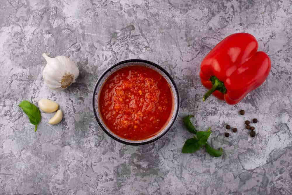 bowl with freshly made ratatouille