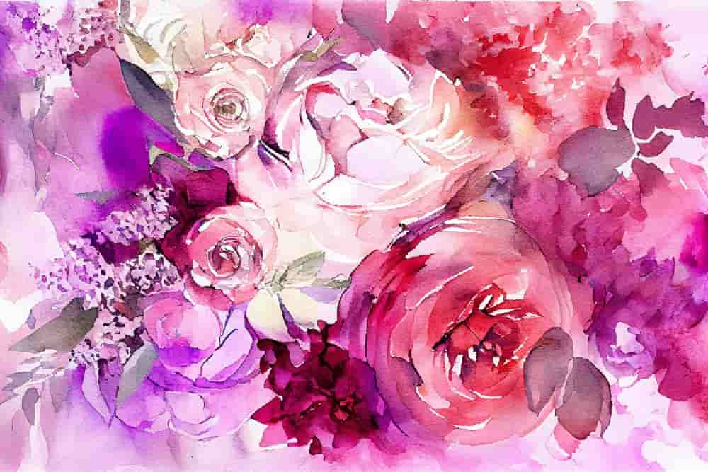 Modern flower paintings