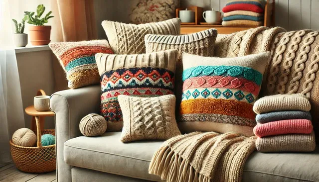 How to Upcycle Old Sweaters into DIY Throw Pillows or Blankets