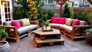 How many pallets do I need for outdoor furniture